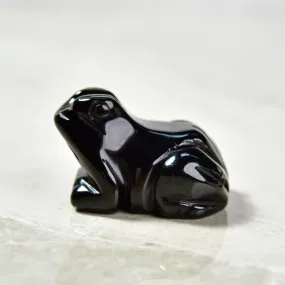 1.5 Obsidian Frog Natural Gemstone Carving