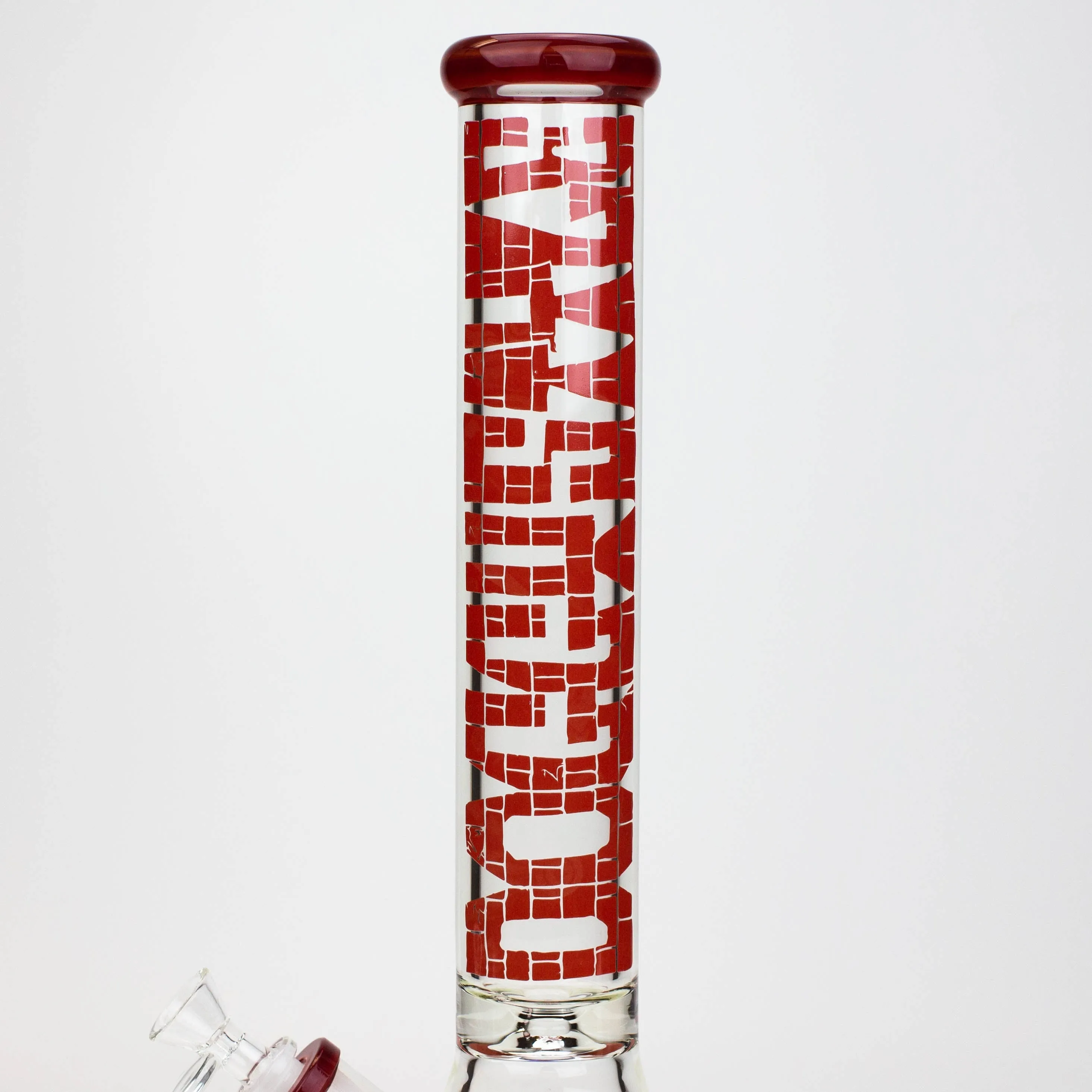 15.5" DEATH ROW 7 mm Glass Water Bong