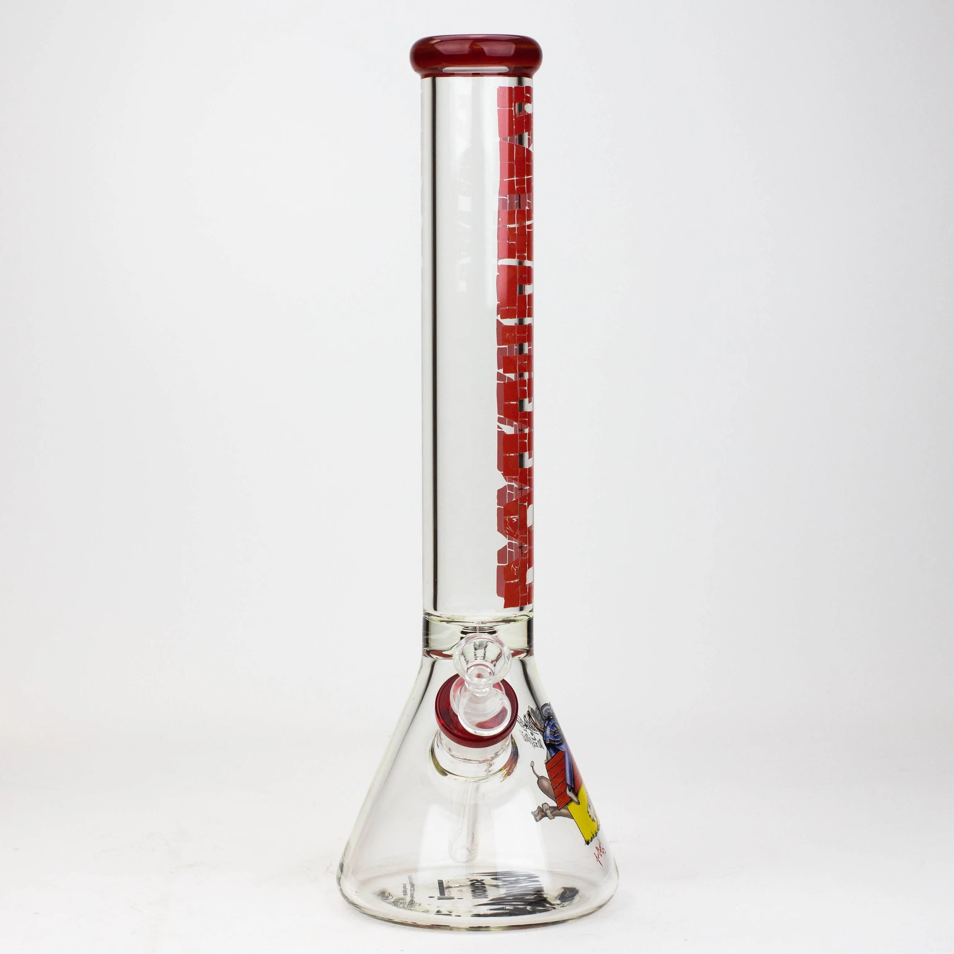 15.5" DEATH ROW 7 mm Glass Water Bong