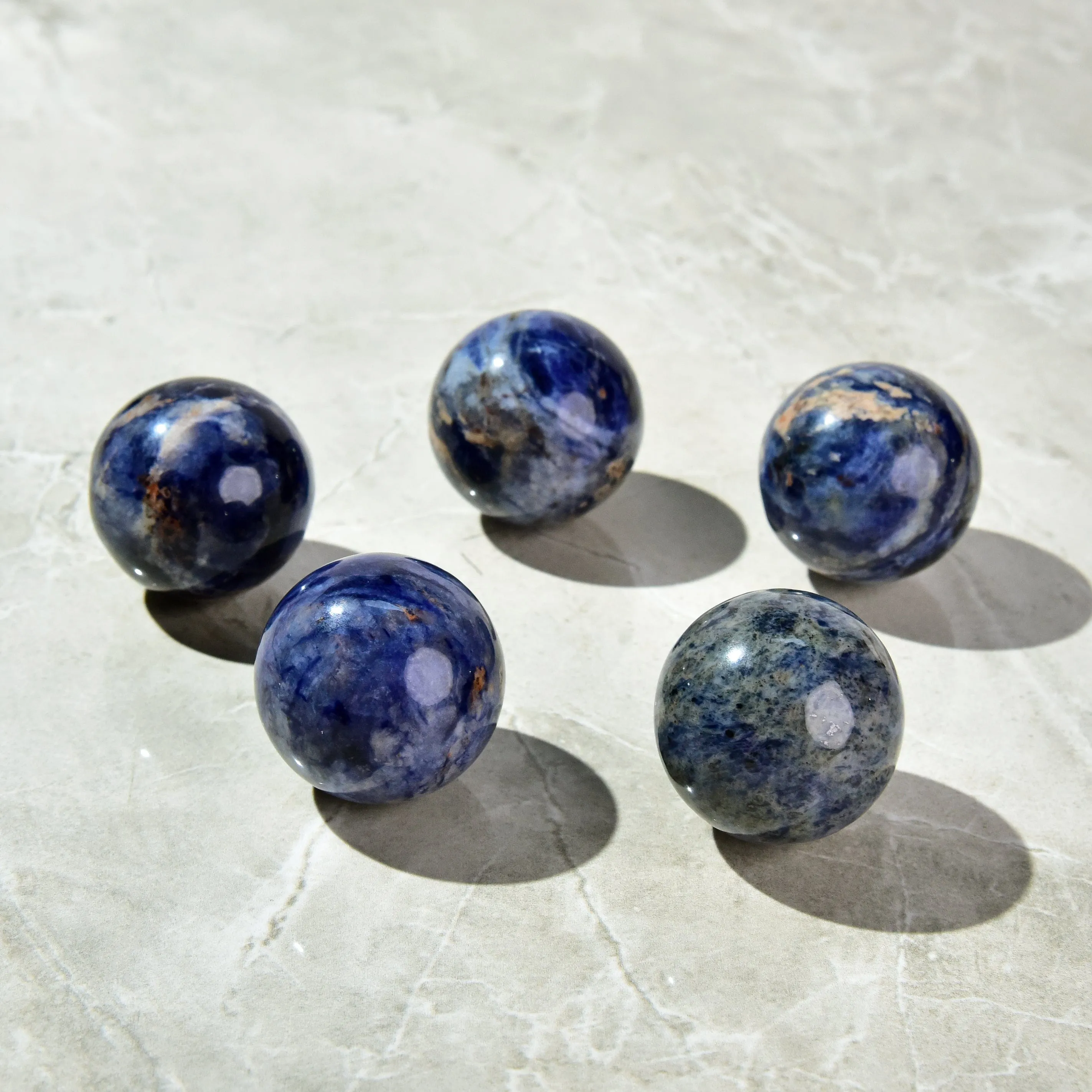 1.6 Sodalite Sphere Natural Gemstone Carving