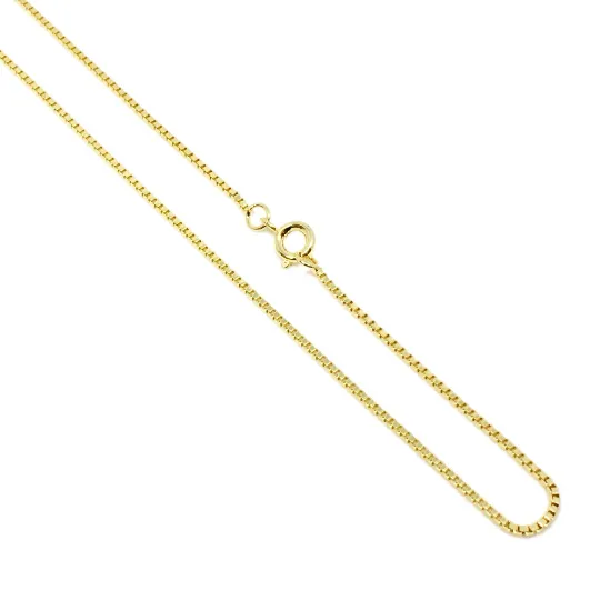 18k Gold Filled Box Chain 1.2mm Thickness Gold Chain