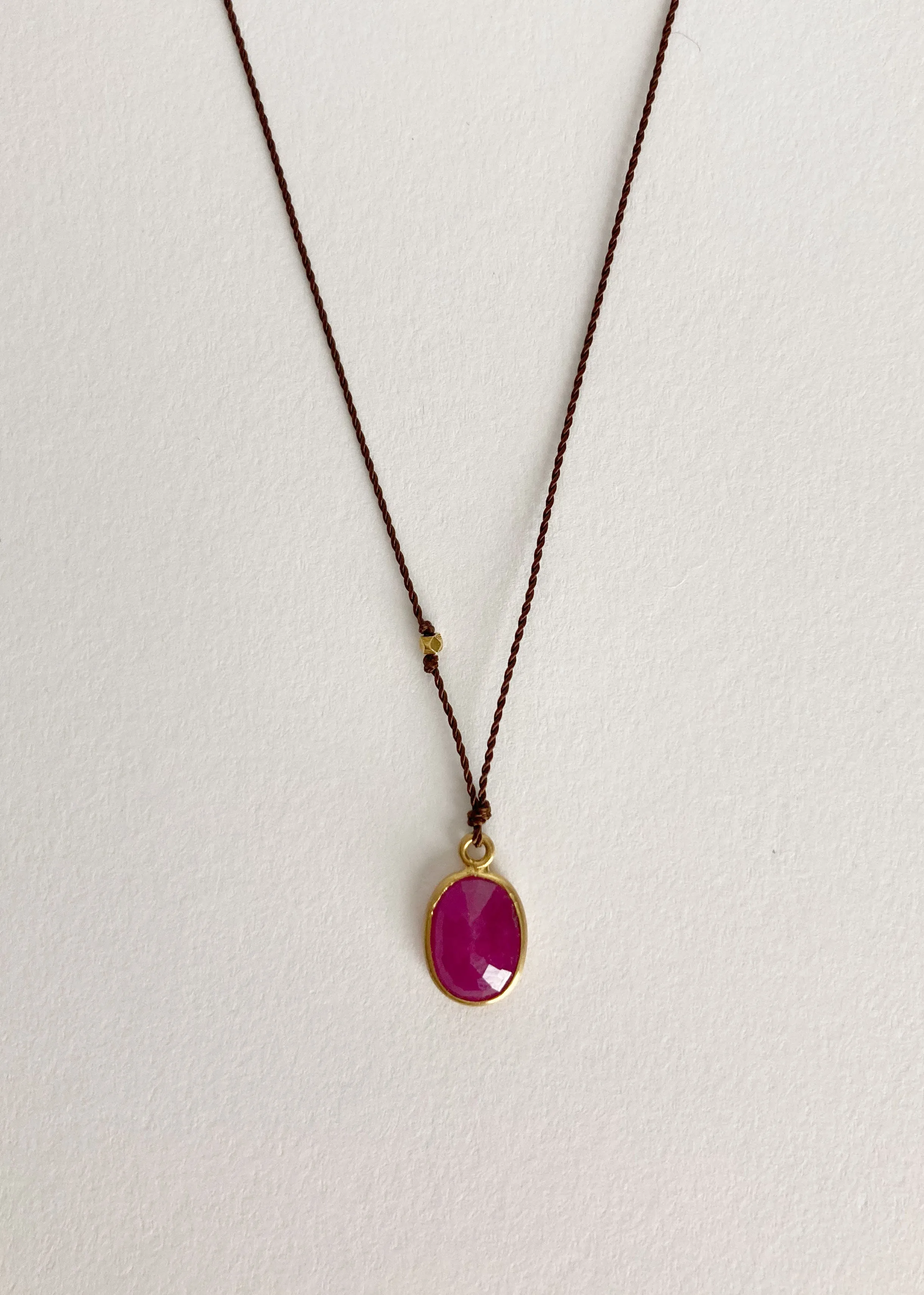 18kt Ruby Necklace