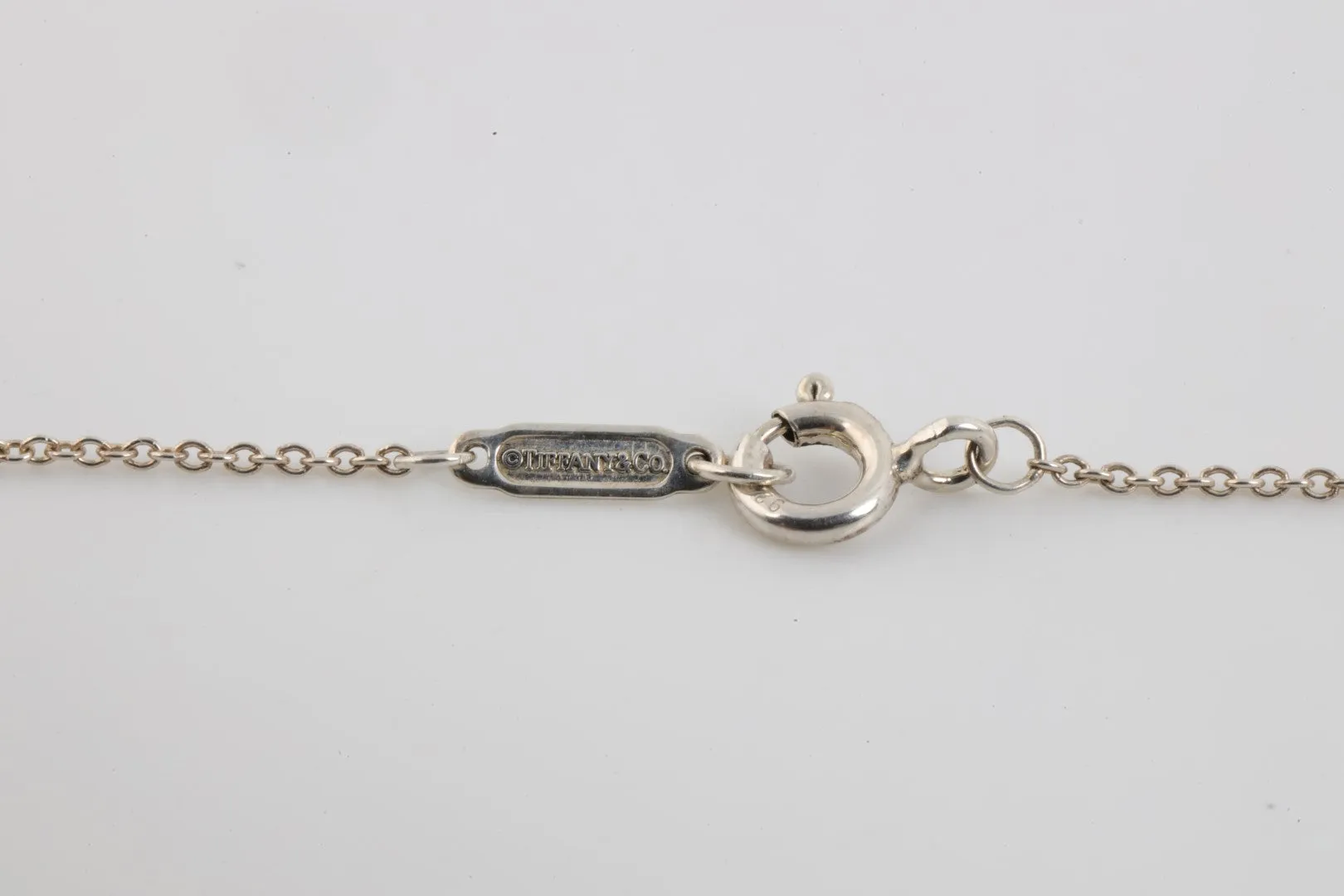 18" Tiffany & Co. 925 Silver Clinique Tag Necklace (5.95g.)