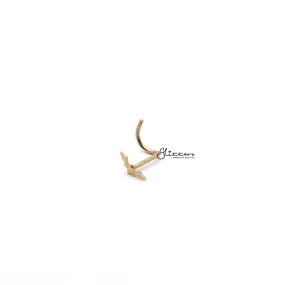 20 Gauge 316L Surgical Steel Bat Nose Screw - Silver | Gold