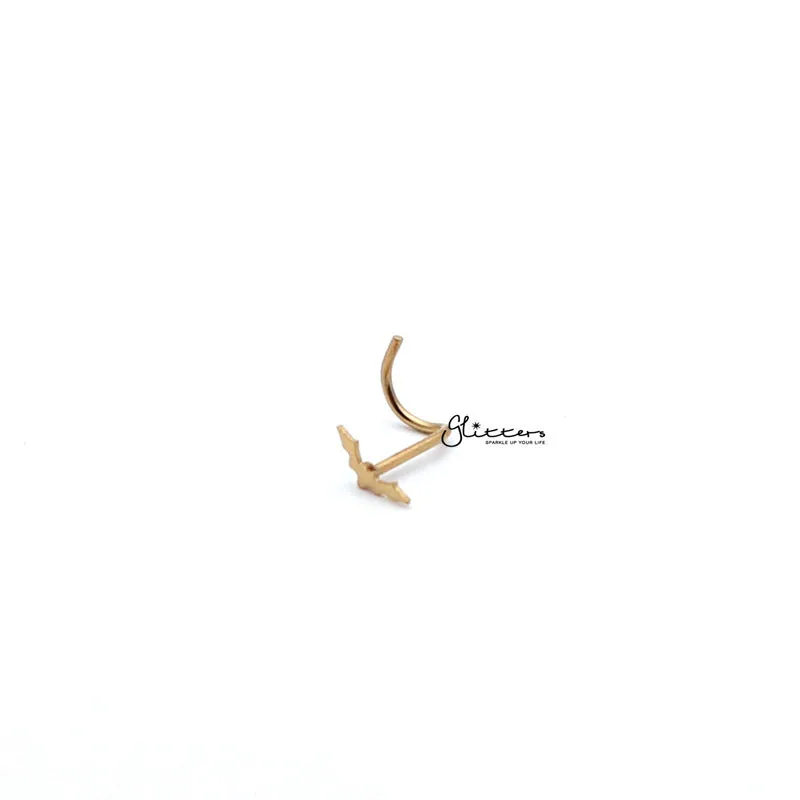 20 Gauge 316L Surgical Steel Bat Nose Screw - Silver | Gold