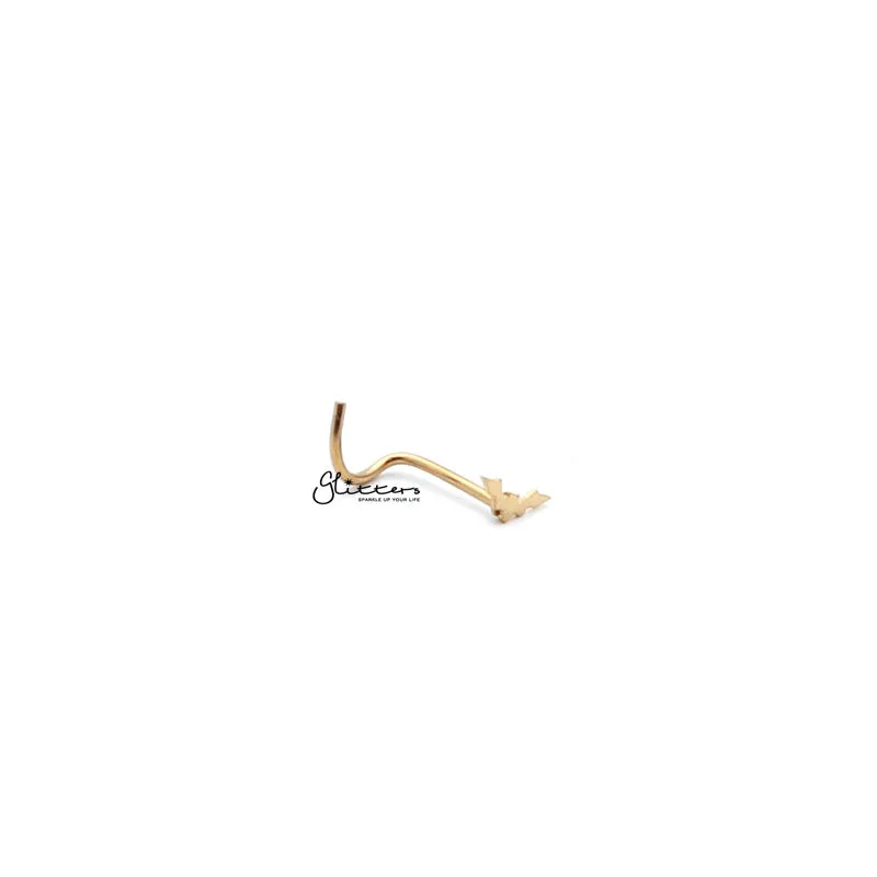 20 Gauge 316L Surgical Steel Bat Nose Screw - Silver | Gold