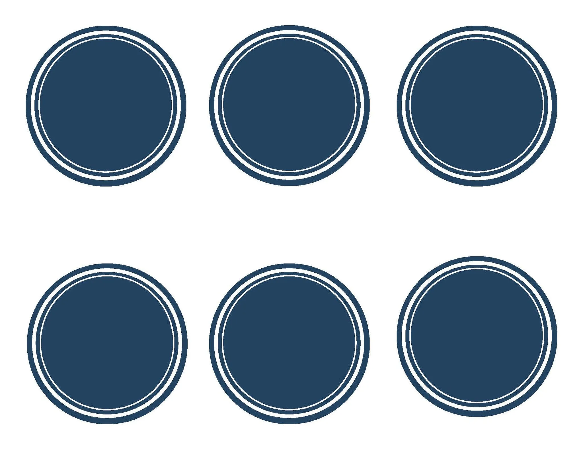 3 inch Round Labels | Preppy Nautical Red and Navy Blue | UPRINT | Schoolgirl Style