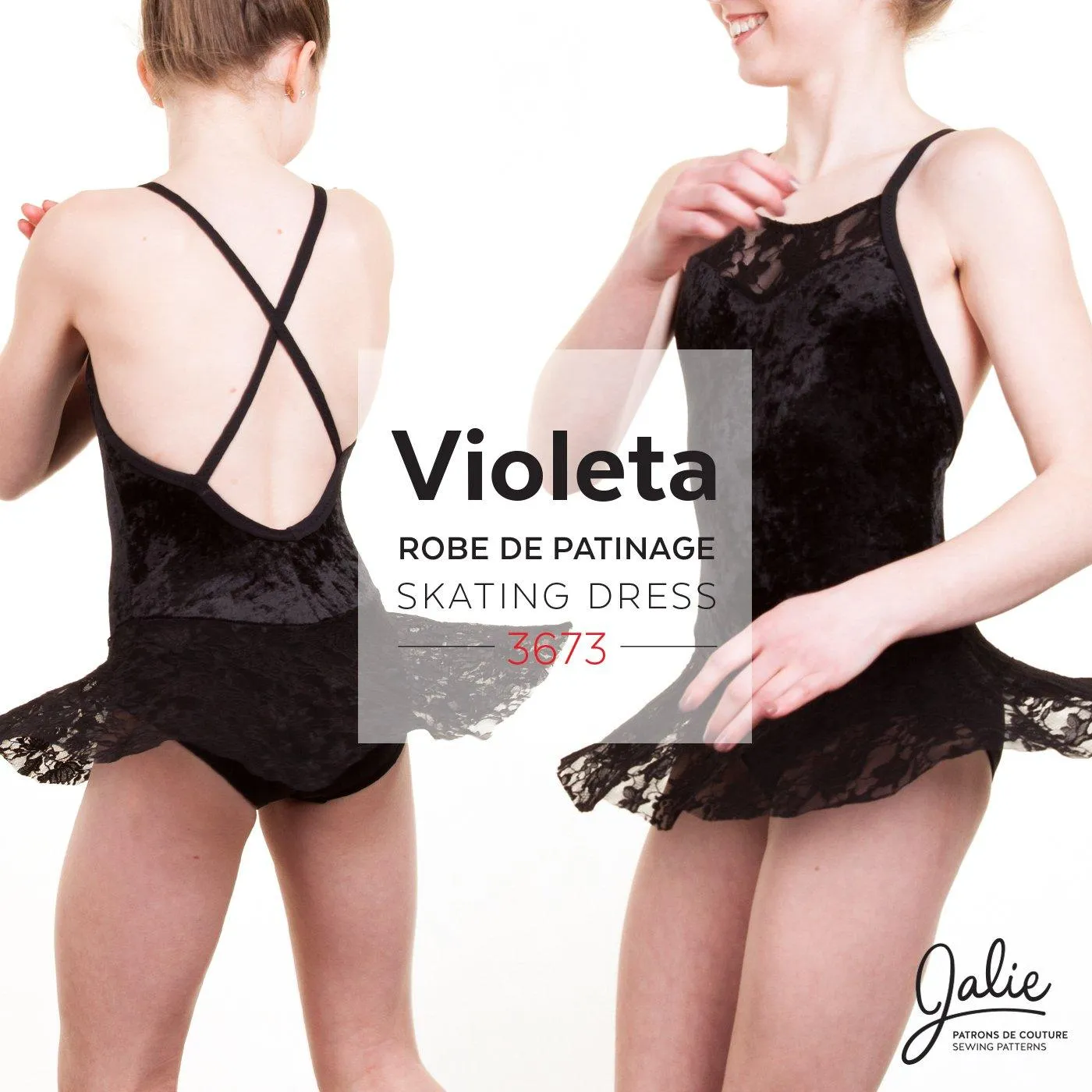 3673 // VIOLETA Open-Back Leotard and Dress