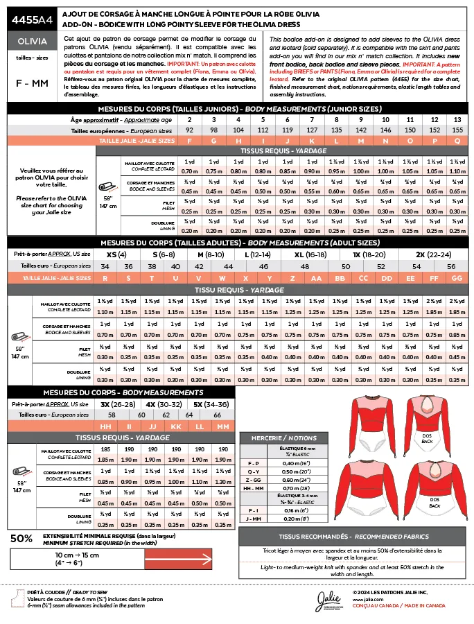 4455aB // Olivia bodice variations (add-ons)