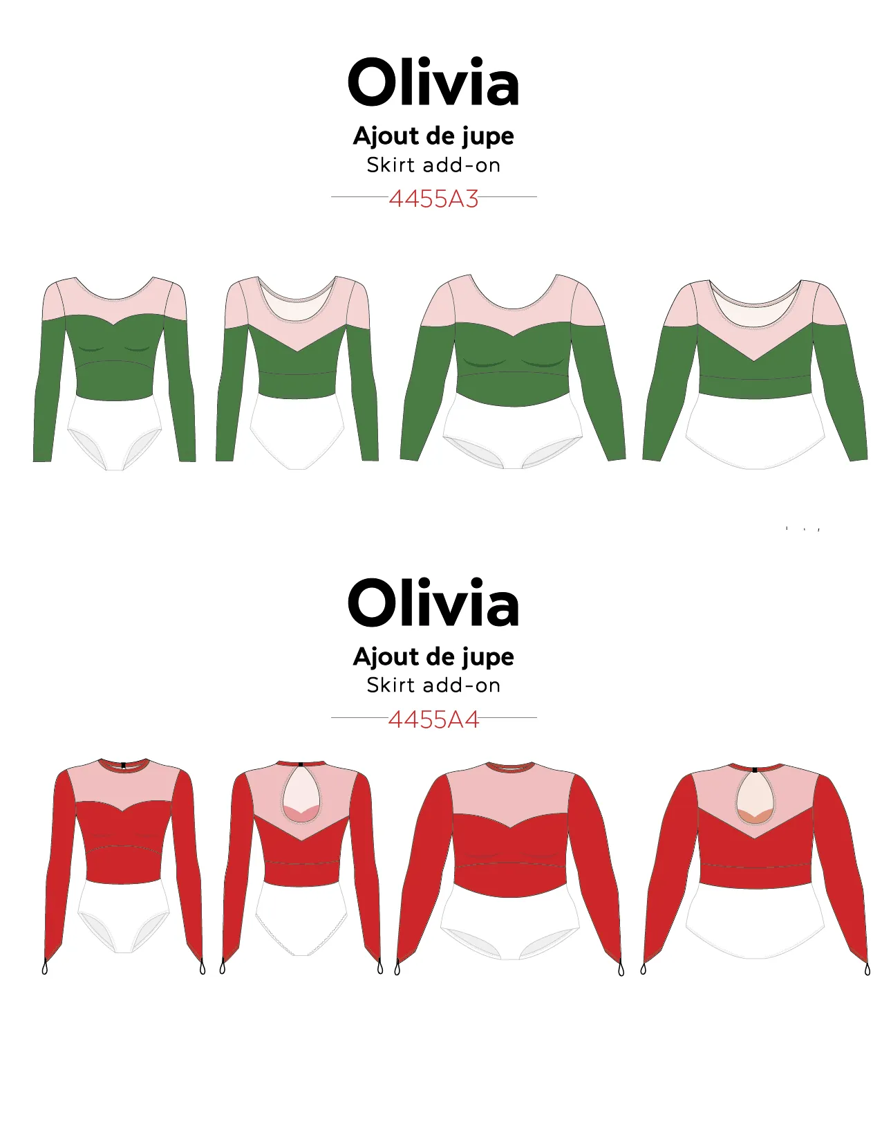 4455aB // Olivia bodice variations (add-ons)