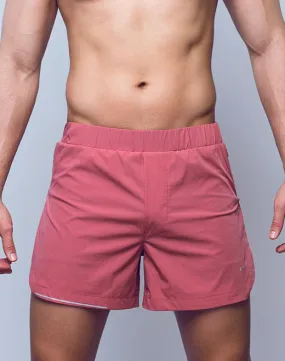 4.5” High Split Shorts - Dusty Rose Cedar