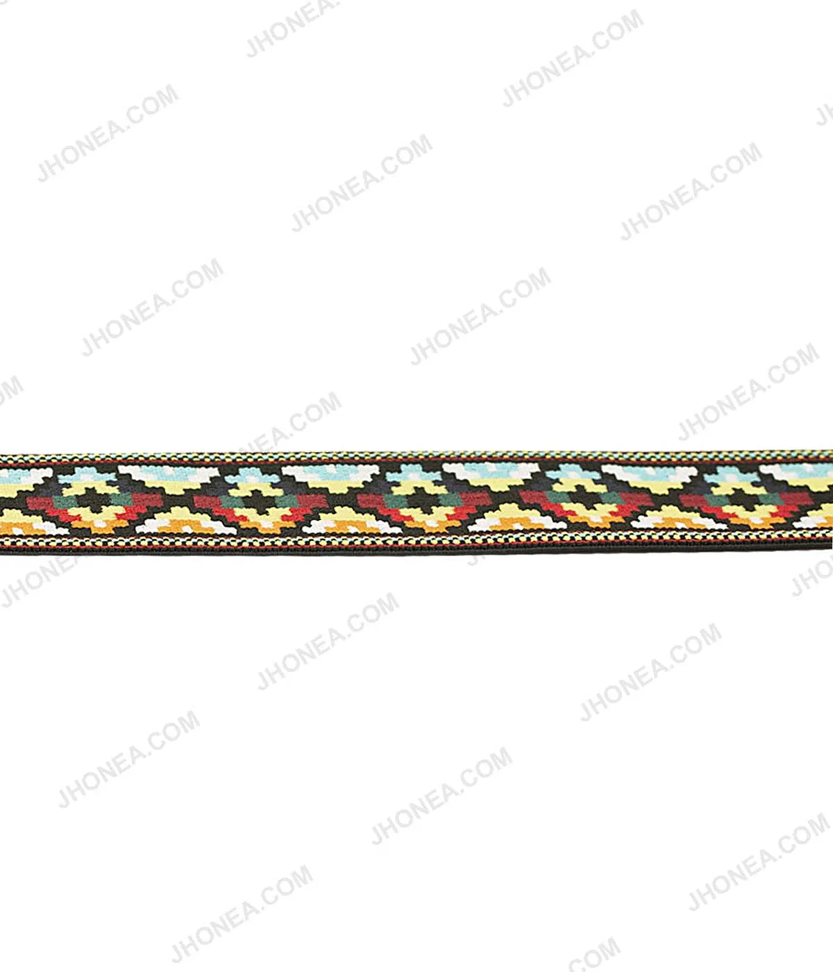 5cm (2inch) Wide Colorful Multicolor Soft Jacquard Elastic