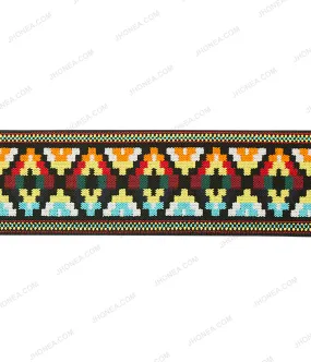 5cm (2inch) Wide Colorful Multicolor Soft Jacquard Elastic