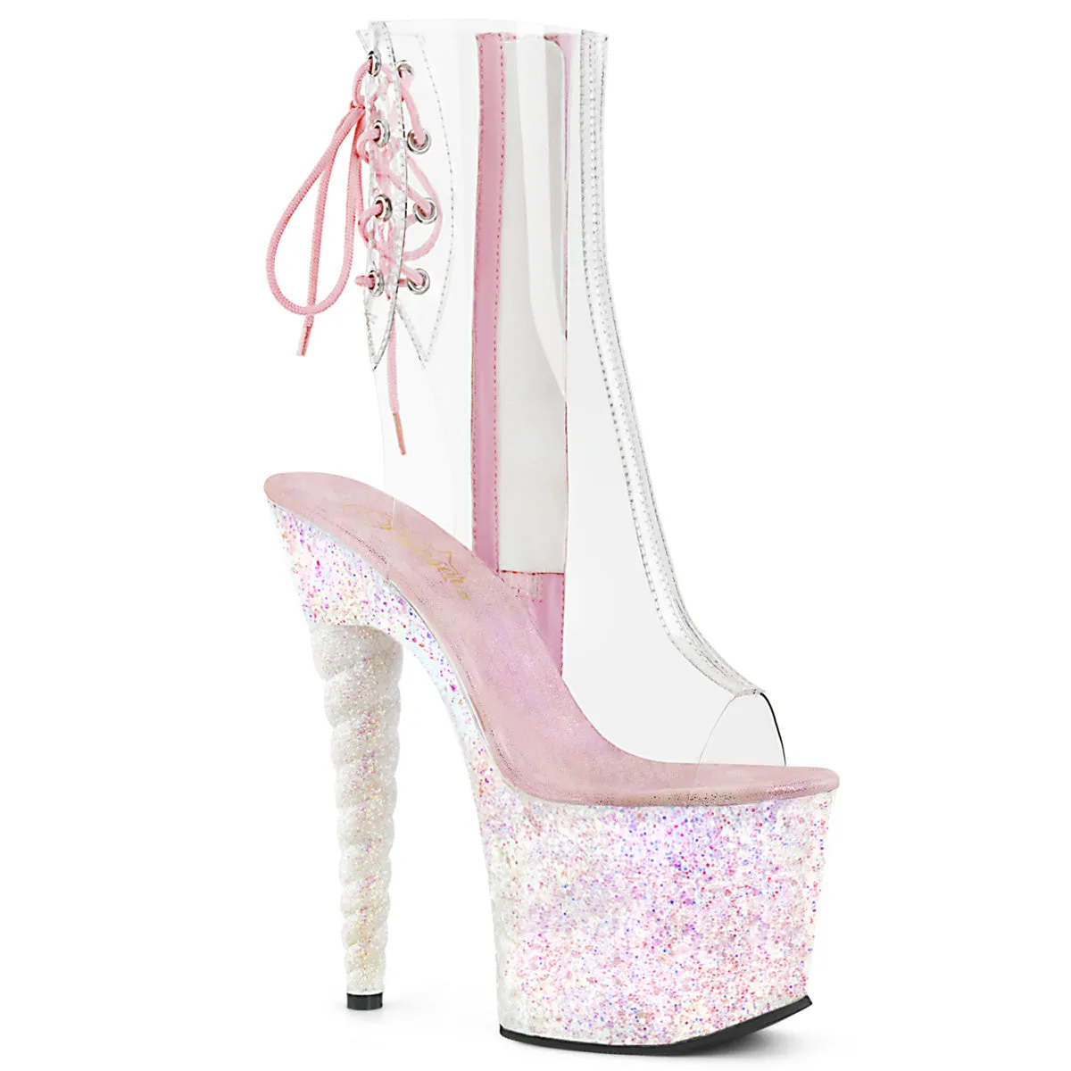 7" Glitter Unicorn Platform Ankle Boot (UNICORN-1018C)