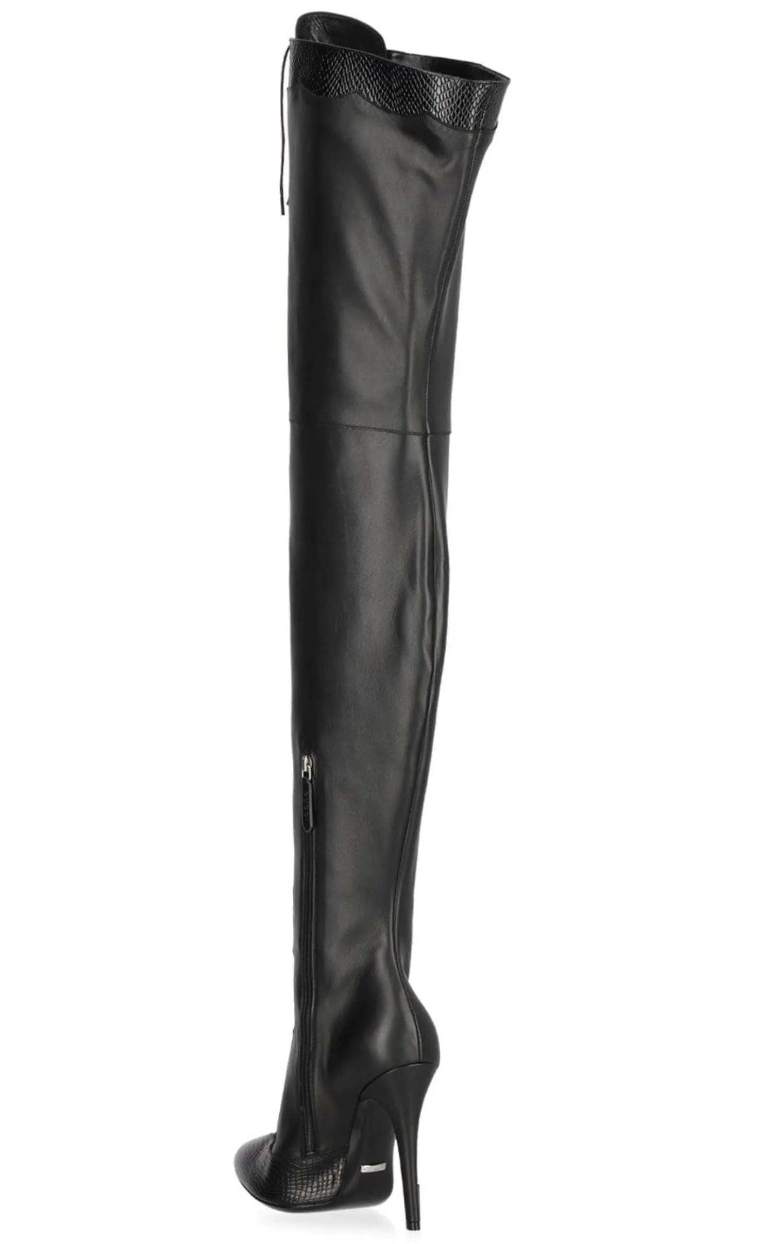 90mm Harriet Leather Over The Knee Boots