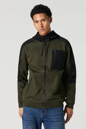 Active Colourblock Zip-Up Hoodie