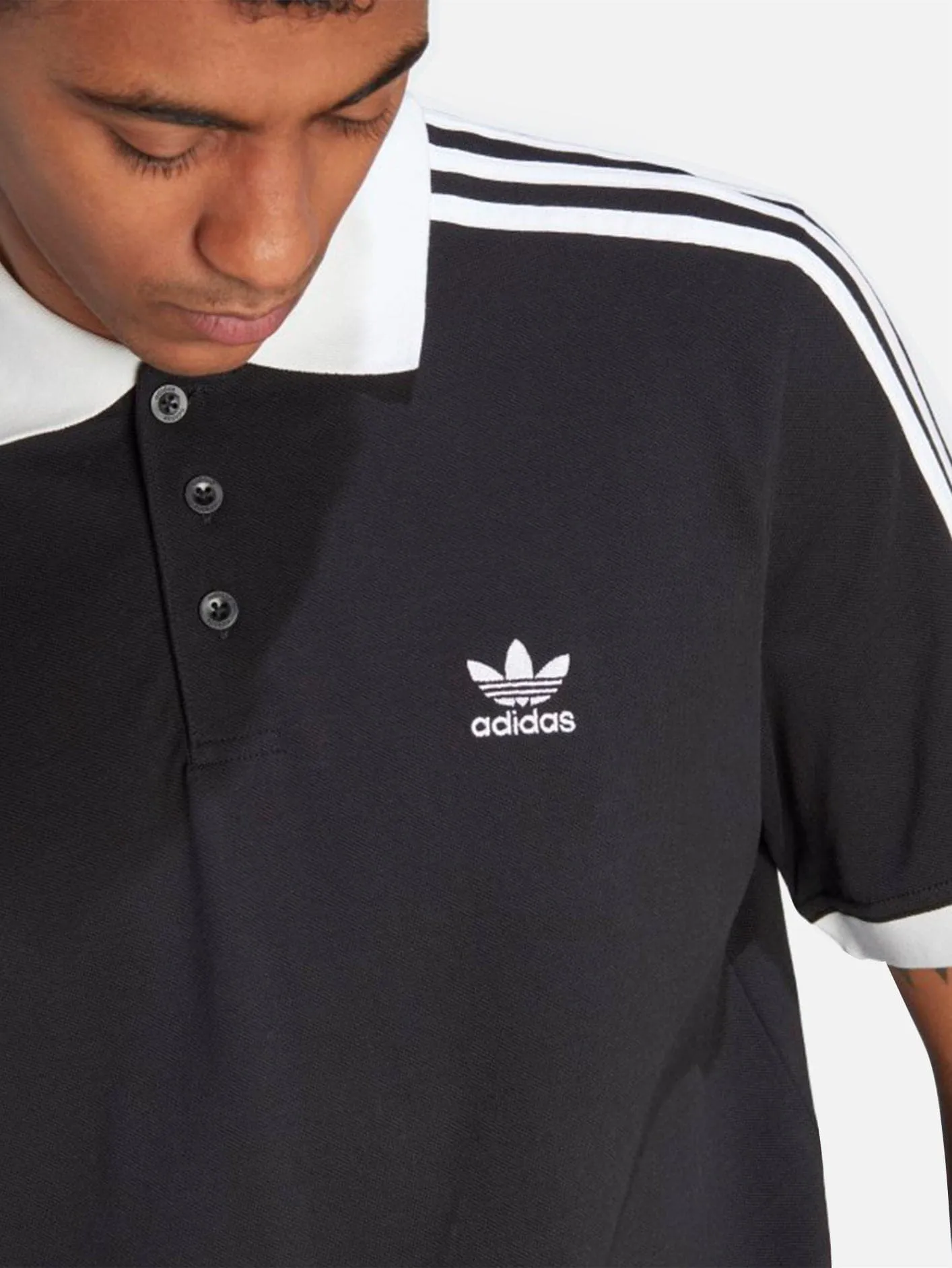 Adicolor Classics 3-Stripes Polo Shirt - Black