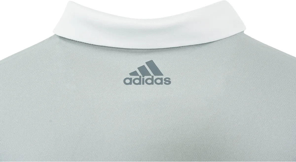 adidas Men's Heather 3-Stripe Polo Shirt