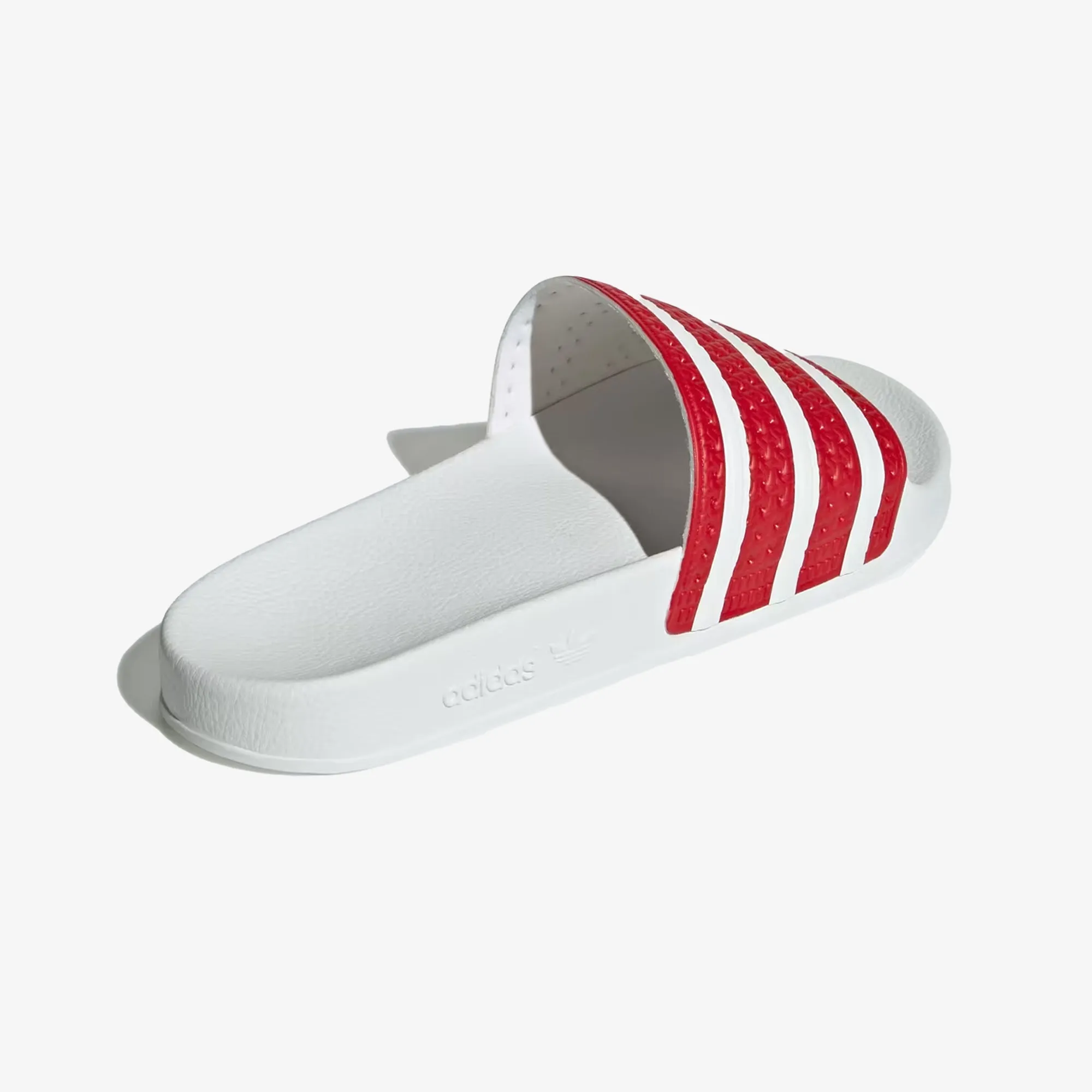 Adidas Originals | ADILETTE { BETTER SCARLET/WHITE