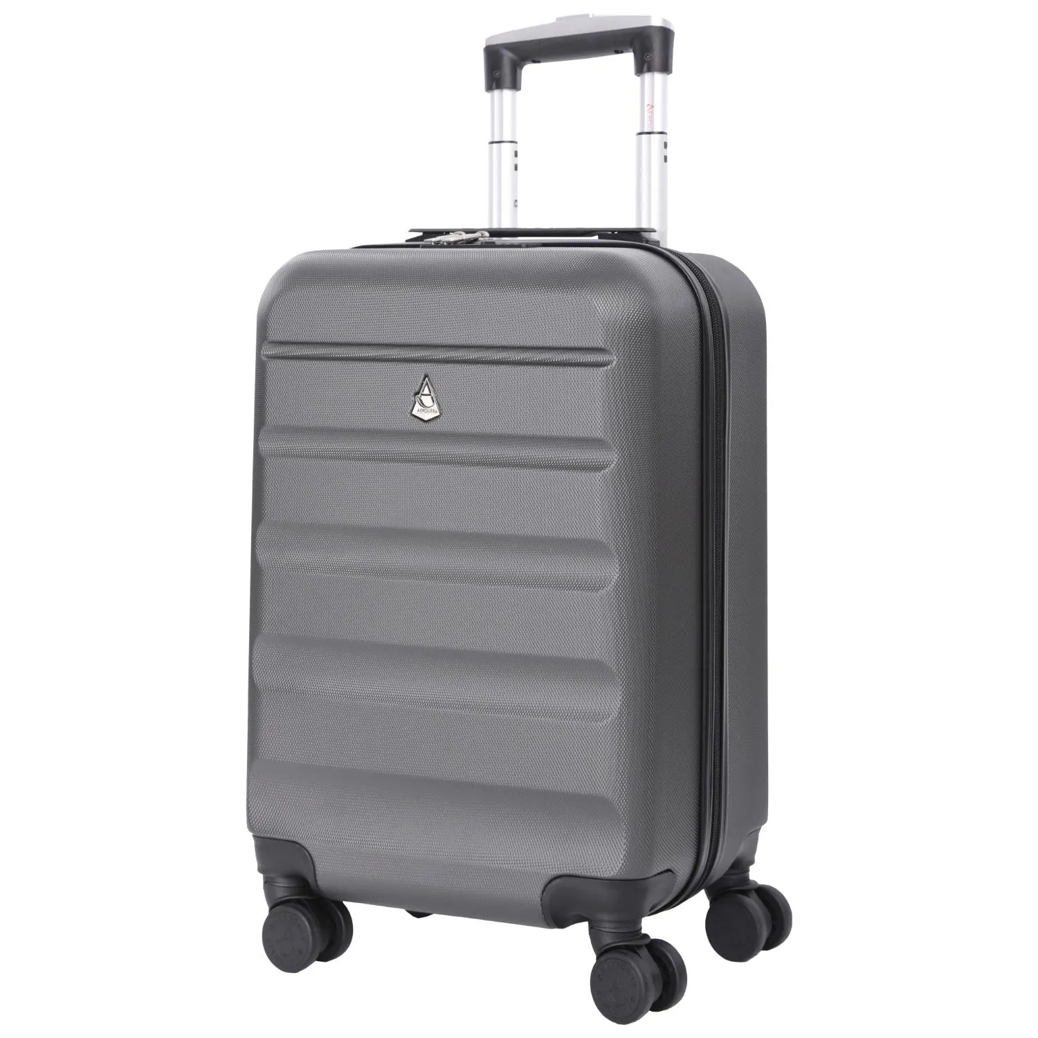 Aerolite (55x35x25cm) Hard Shell Carry On Hand Cabin Luggage Suitcase with 4 Wheels and Built-in TSA Combination Lock, Max Size for Air Europa, Air France, Alitalia, KLM & Transavia