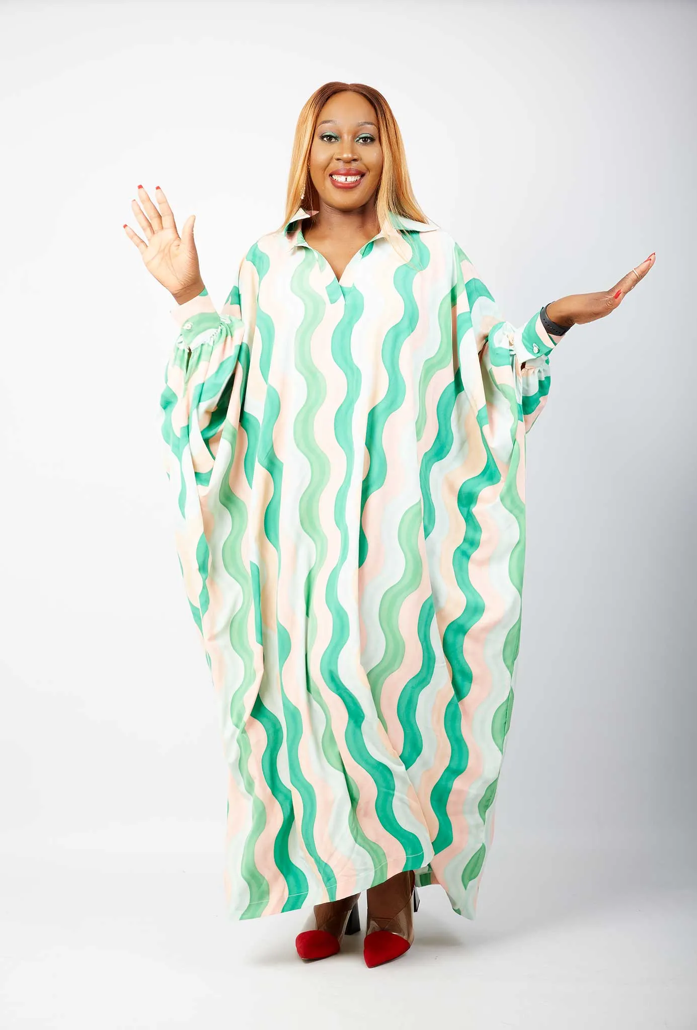 African Inspired Kaftan Boubou Bubu Maxi Dress - Joke