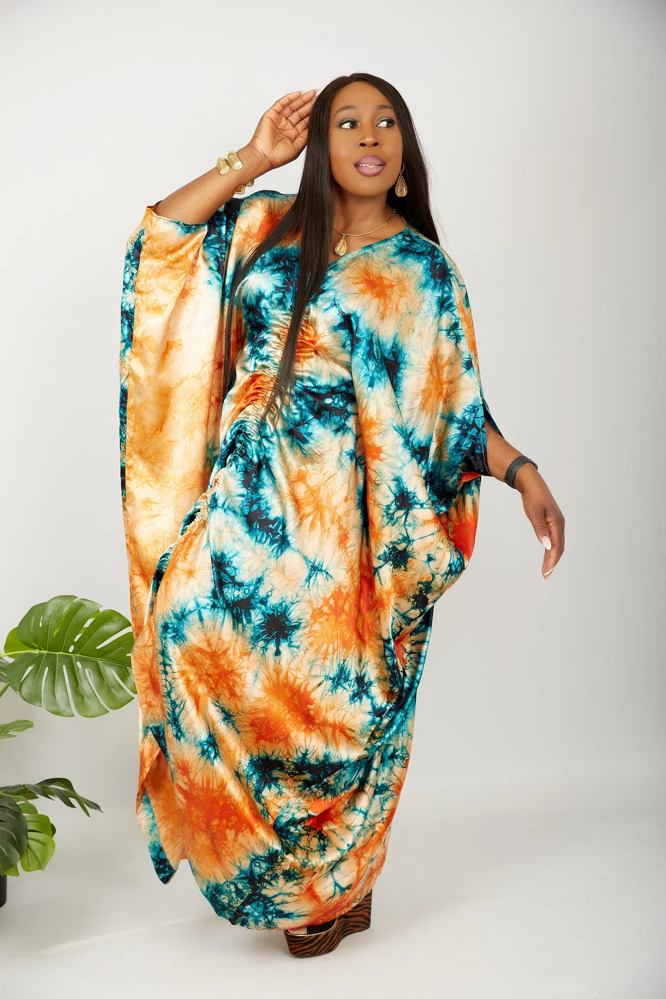 African Kaftan Boubou Bubu Maxi Dress - Iruka