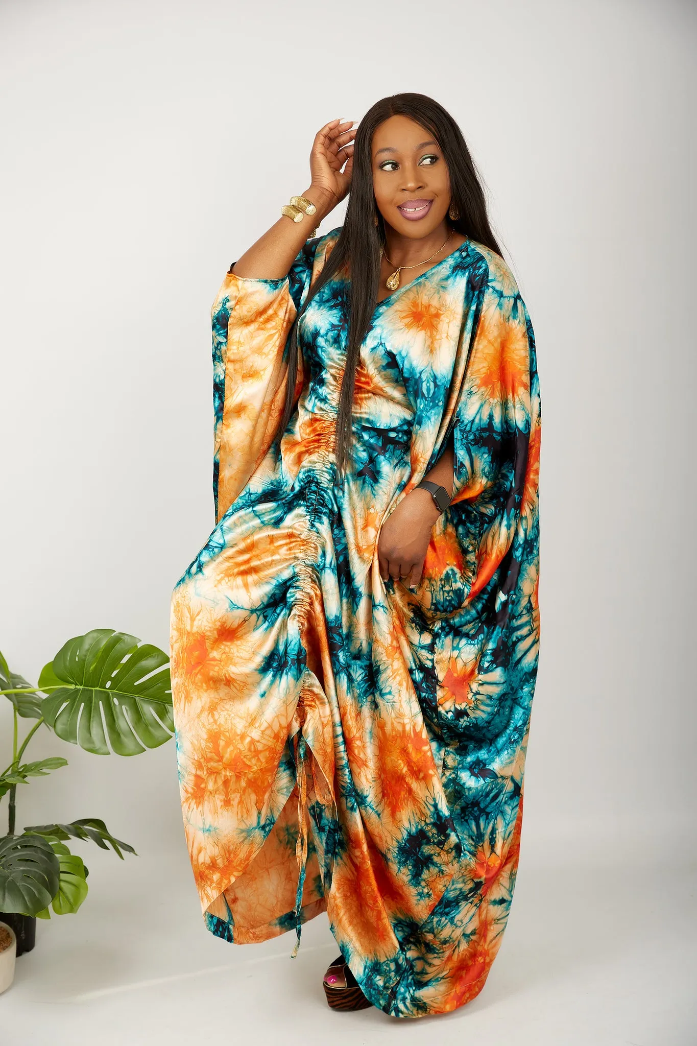 African Kaftan Boubou Bubu Maxi Dress - Iruka