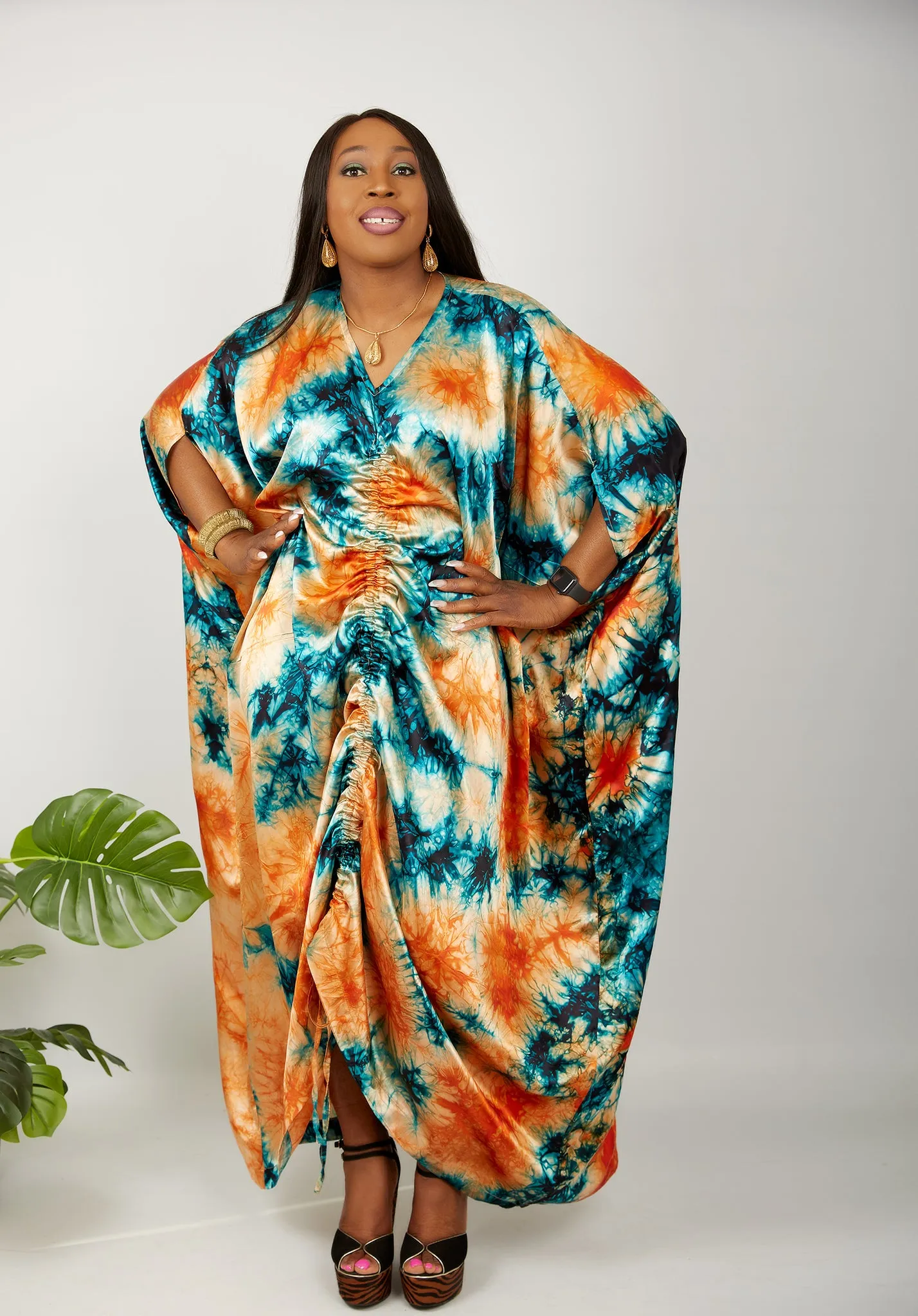 African Kaftan Boubou Bubu Maxi Dress - Iruka