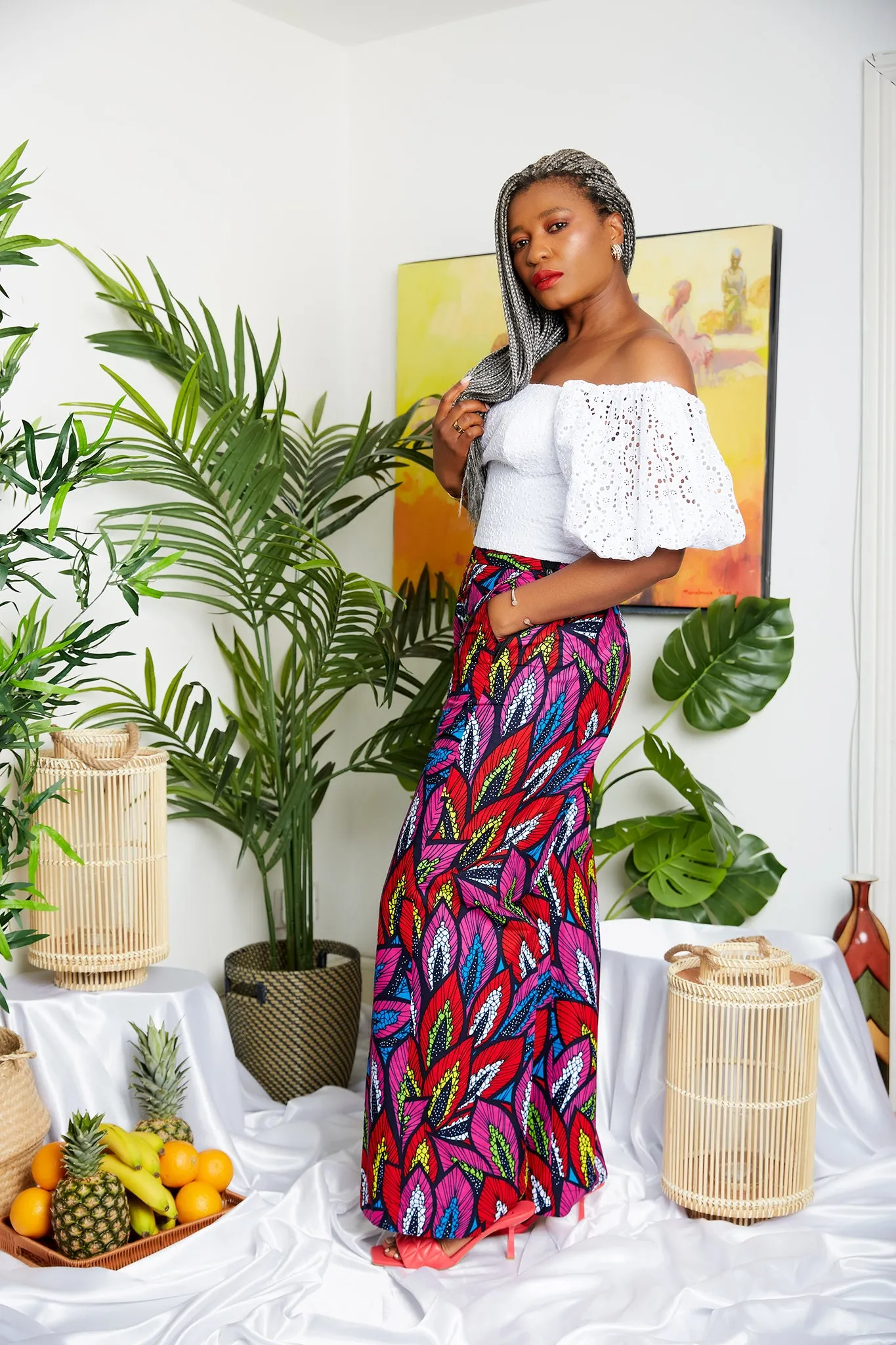 African Print Palazzo Trouser - Ugonna