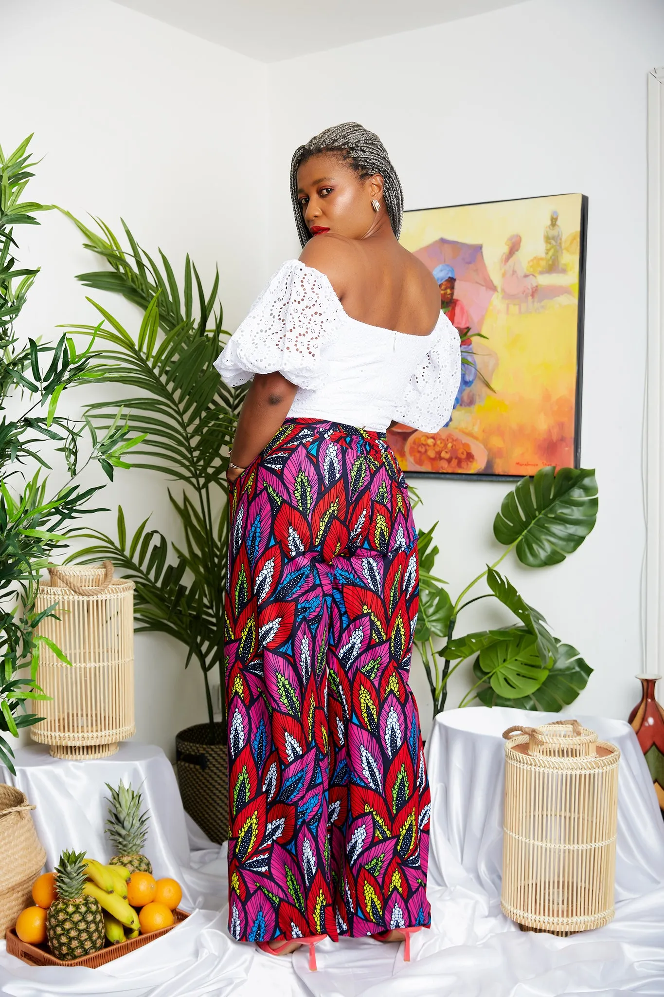 African Print Palazzo Trouser - Ugonna