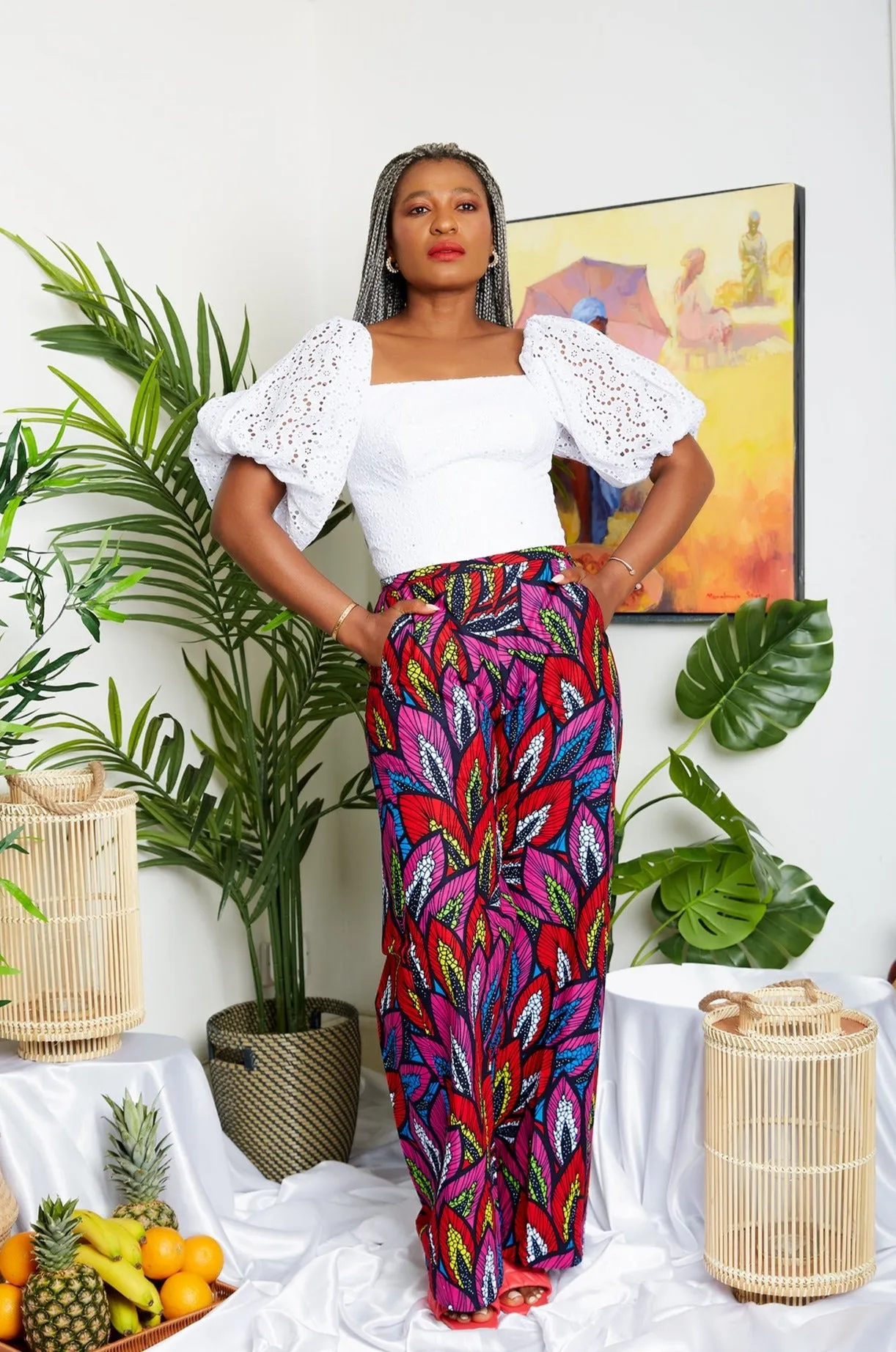 African Print Palazzo Trouser - Ugonna