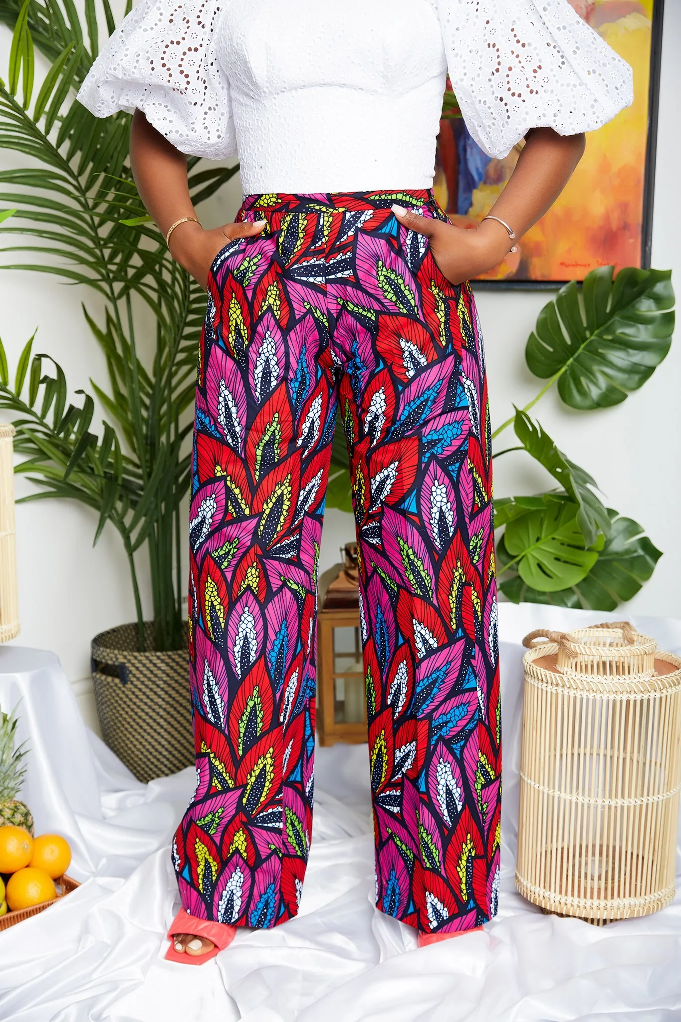 African Print Palazzo Trouser - Ugonna