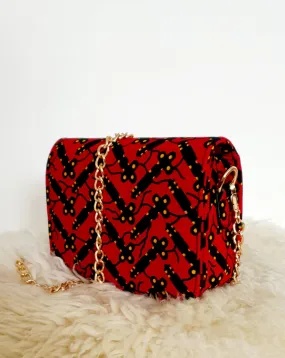 African Print Shoulder Bag Crossbody Ankara Print Bag - Bisola