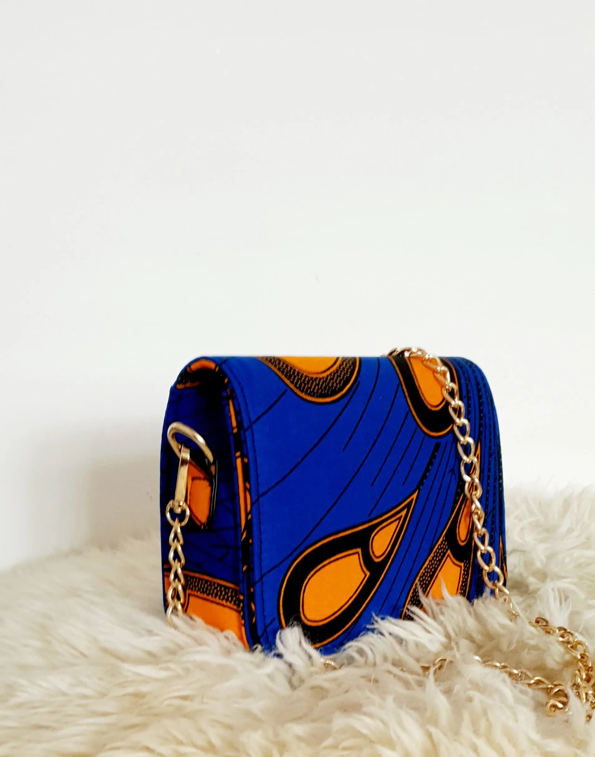 African Print Shoulder Bag Crossbody Ankara Print Bag - Bisola