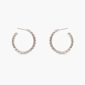 Aine Nakshatra CZ Hoop Earrings