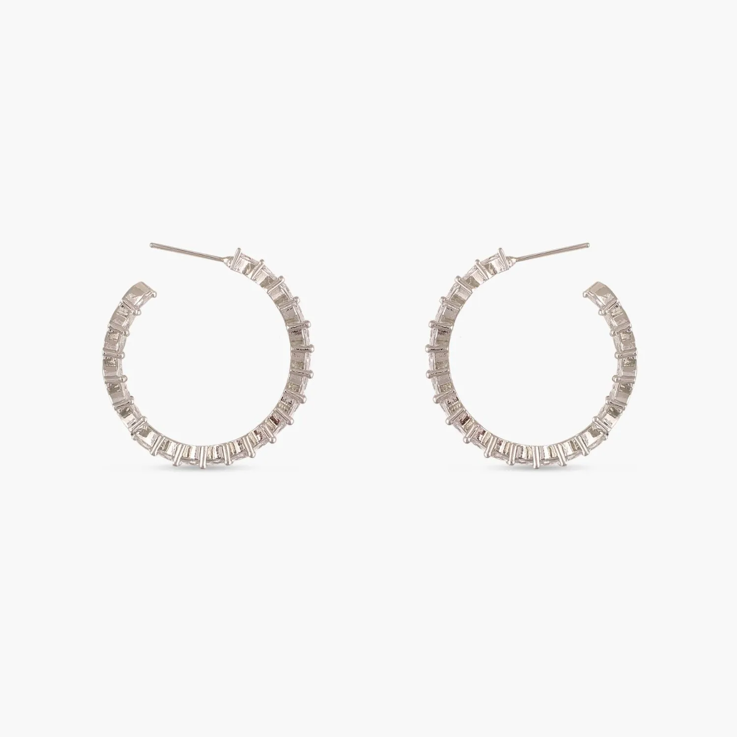 Aine Nakshatra CZ Hoop Earrings