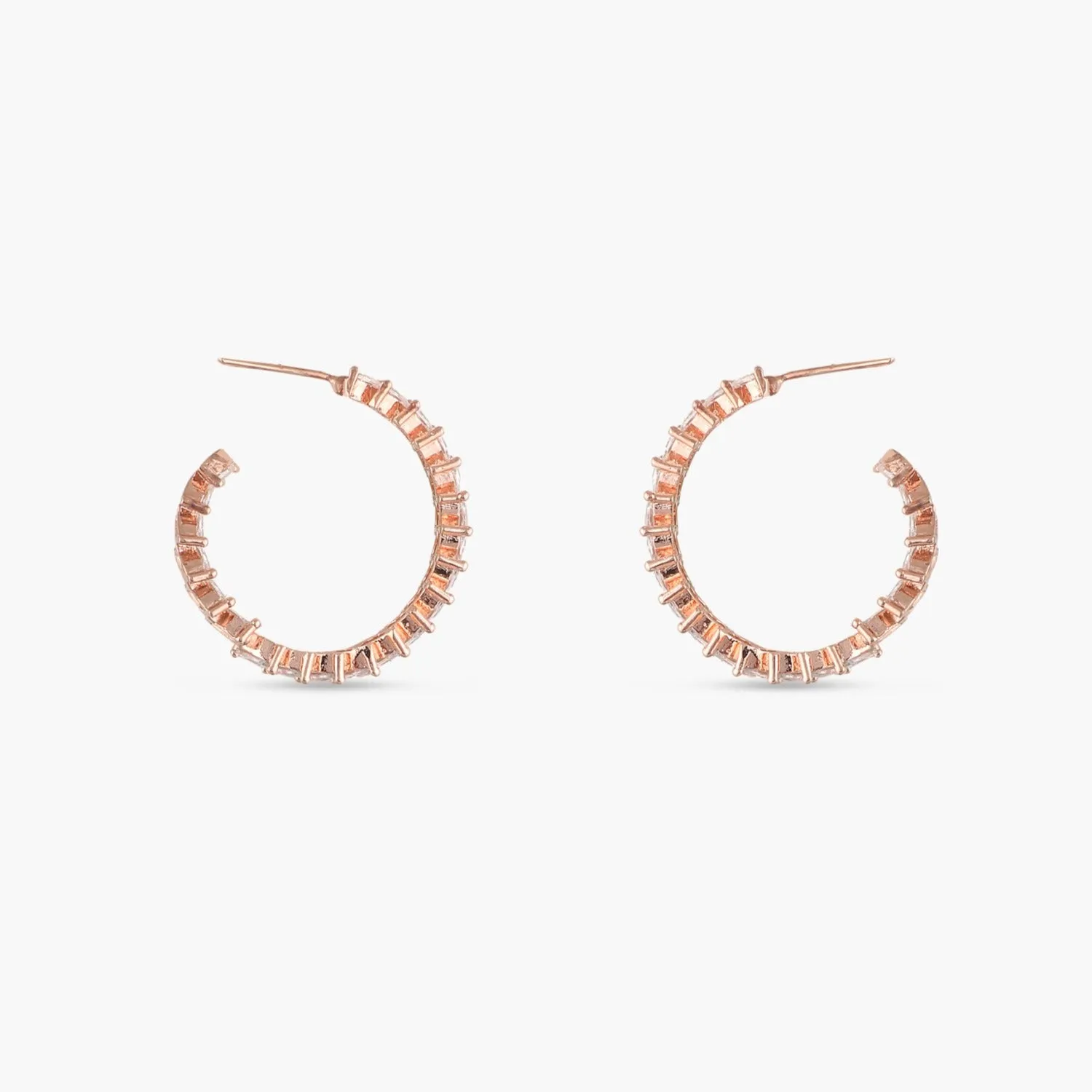 Aine Nakshatra CZ Hoop Earrings