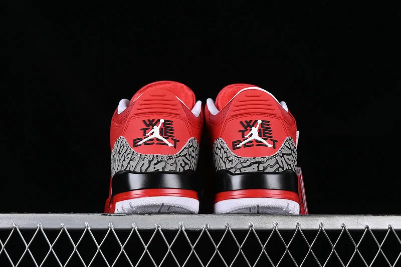 AIR JORDAN 3 BLACK/RED/GREY