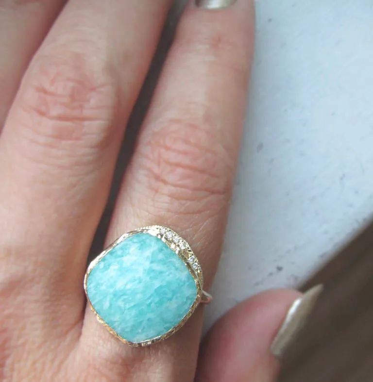 Amazonite Cove Ring