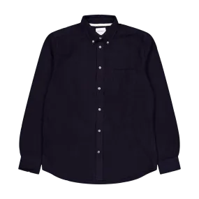 Anton Brushed Flannel Dark Navy