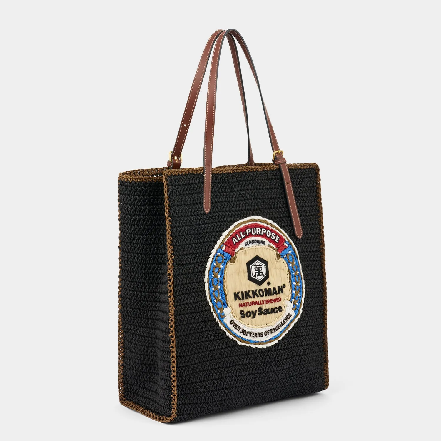 Anya Brands Kikkoman Raffia Tote