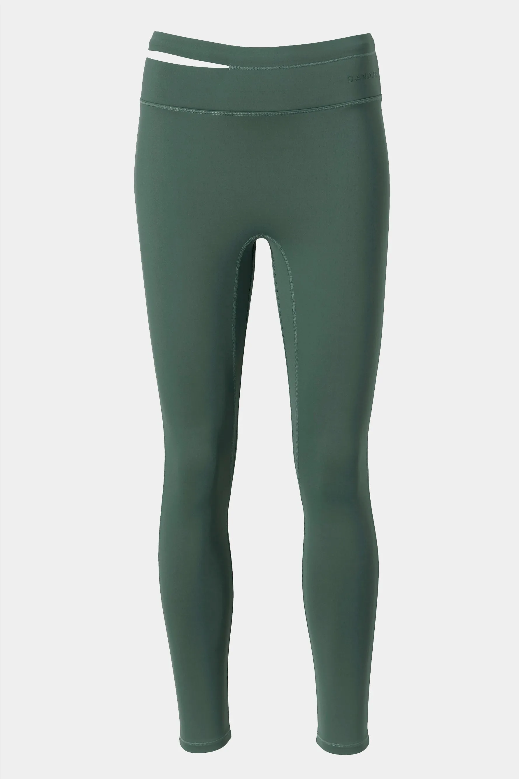 Aria Asymmetric Legging - Balsam Green