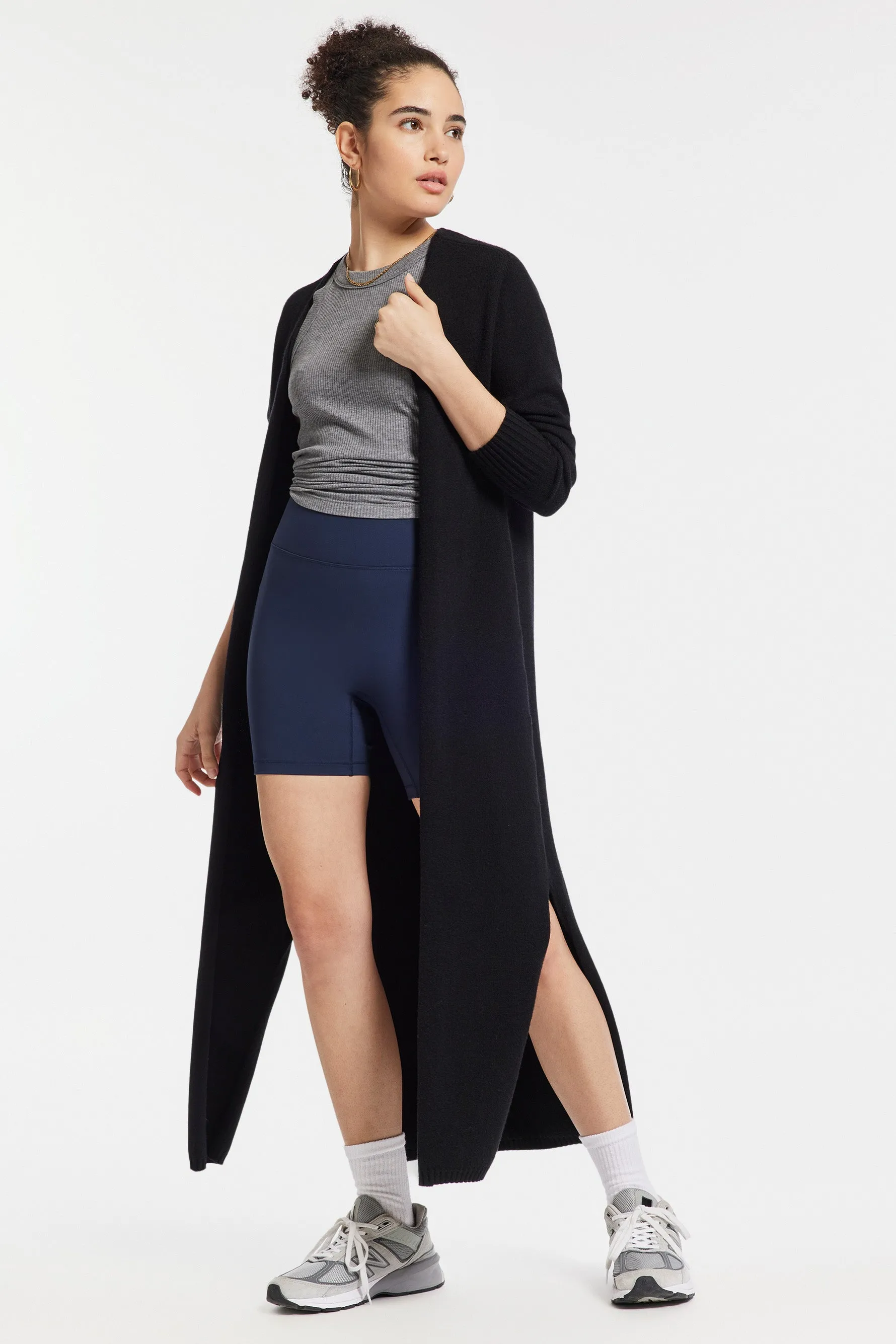 Aria Long Cardigan - Noir