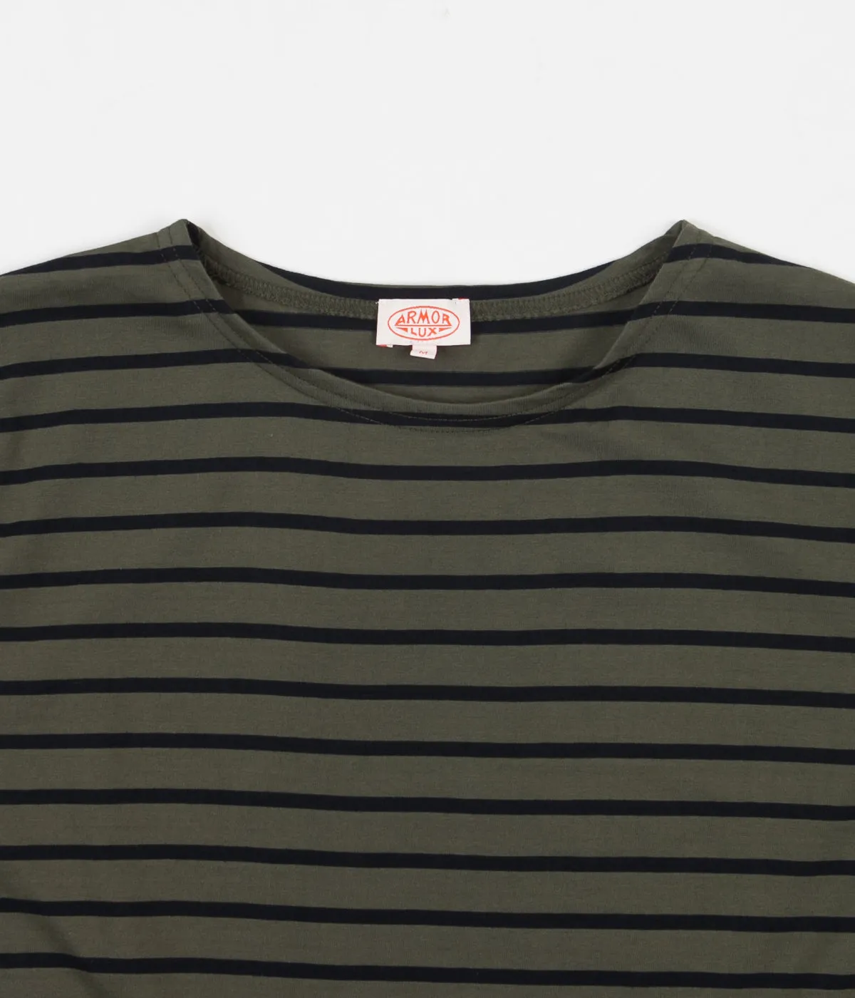 Armor Lux Striped Breton T-Shirt - Epicea Green / Rich Navy