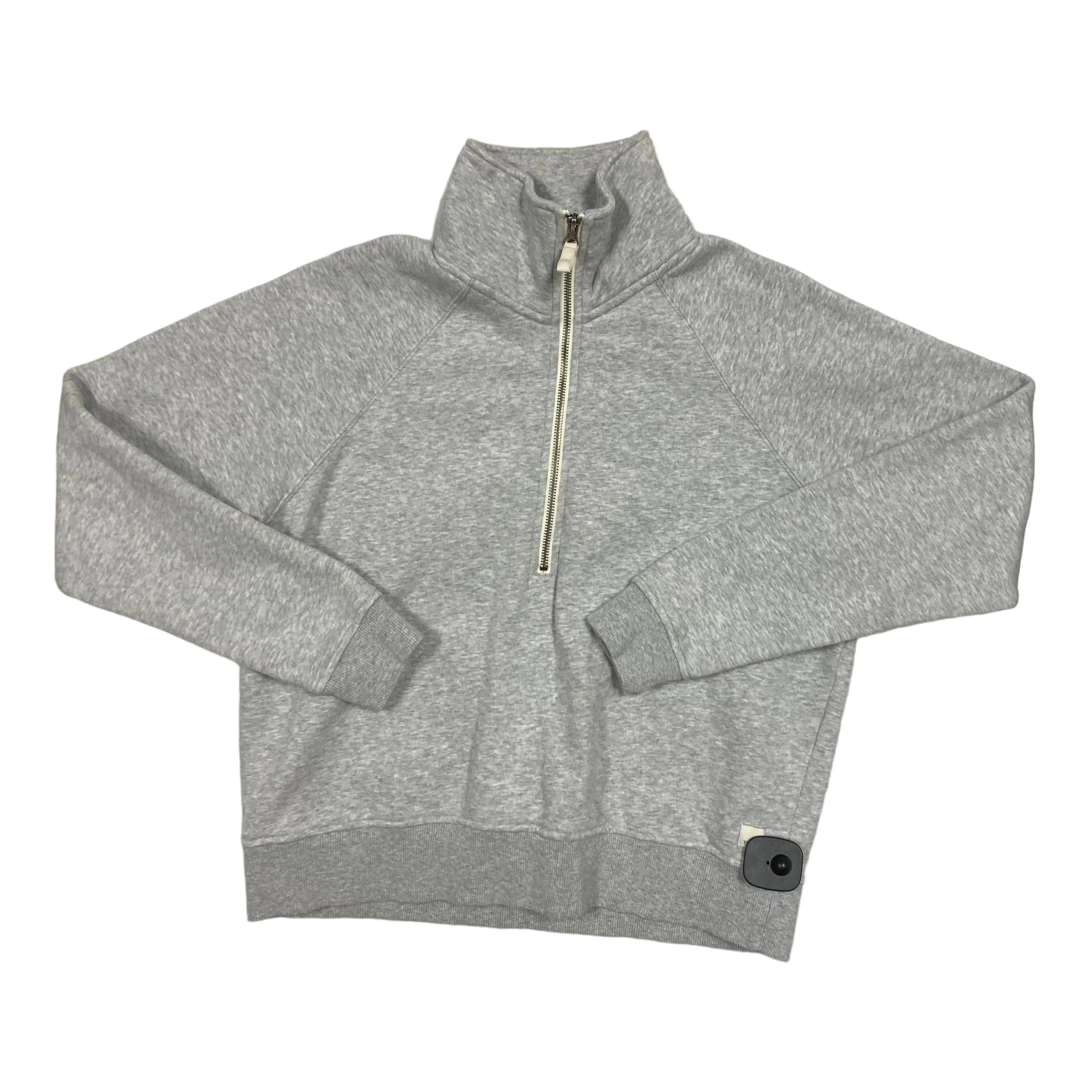 Athletic Sweatshirt Collar By Vuori In Grey, Size: S