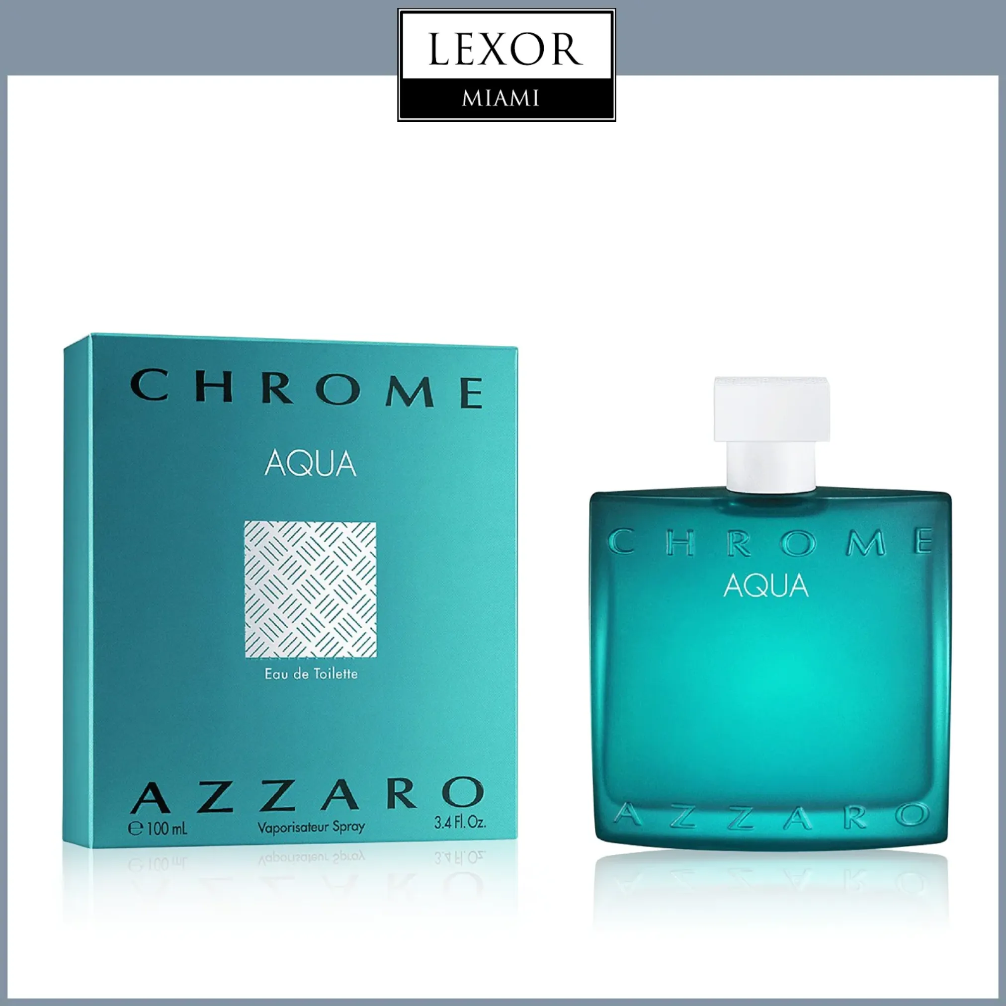 Azzaro Chrome Aqua 3.4 EDT Men Perfume