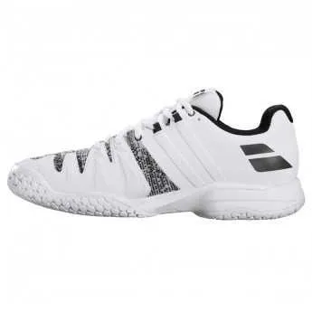 Babolat Propulse Blast All Court White Black Handball Volleyball Tennis Shoes