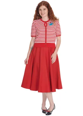 Banned Polly Swing Skirt Red