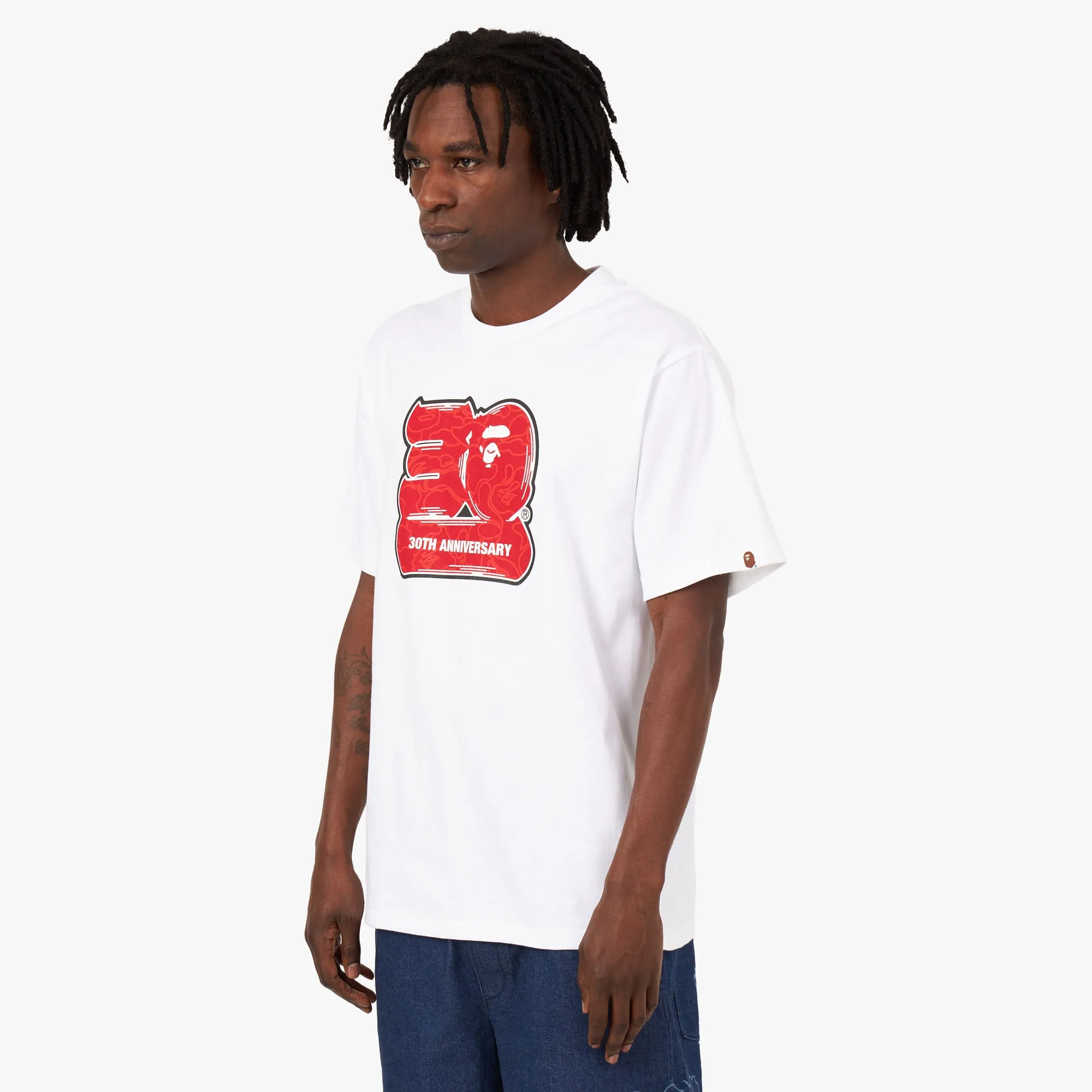 BAPE 30th Anniversary T-shirt #2 White / Red