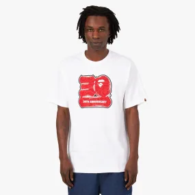 BAPE 30th Anniversary T-shirt #2 White / Red